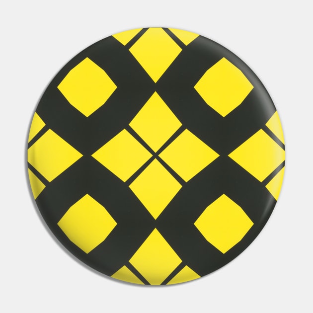 Black and Yellow Honey Bee Colors Pattern 1 Pin by BubbleMench