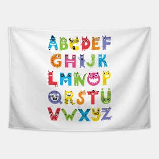 Alphabet Monsters Tapestry