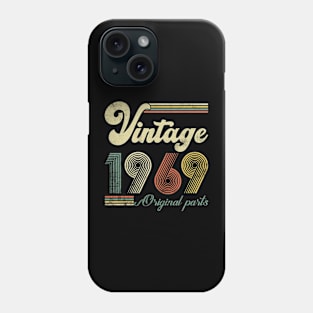 Vintage 1969 55th Birthday Gift Men Women 55 Years Old Phone Case