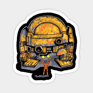 Dieselpunk Giant robot Magnet