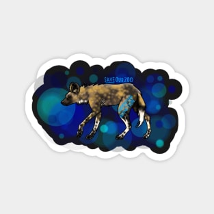 Day 5- African Painted Dog Magnet