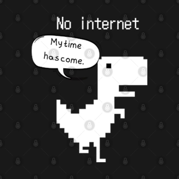 8bit Dinosaur no internet by SYAO