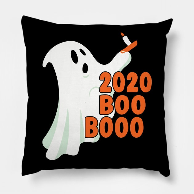 FUNNY GHOST BOO 2020 Pillow by AdeShirts