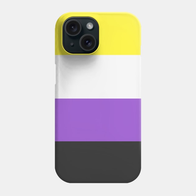 non binary flag Phone Case by Marissa