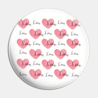 Lots of Love and Hearts Pin