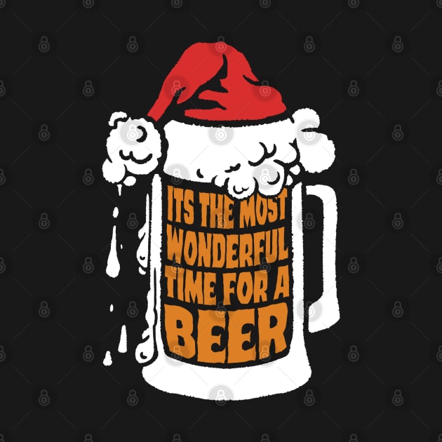 its the most wonderful time for a beer, funny christmas beer drinking by The Japanese Fox