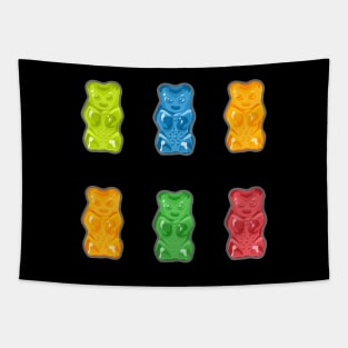 Colorful Gummy Bears Tapestry