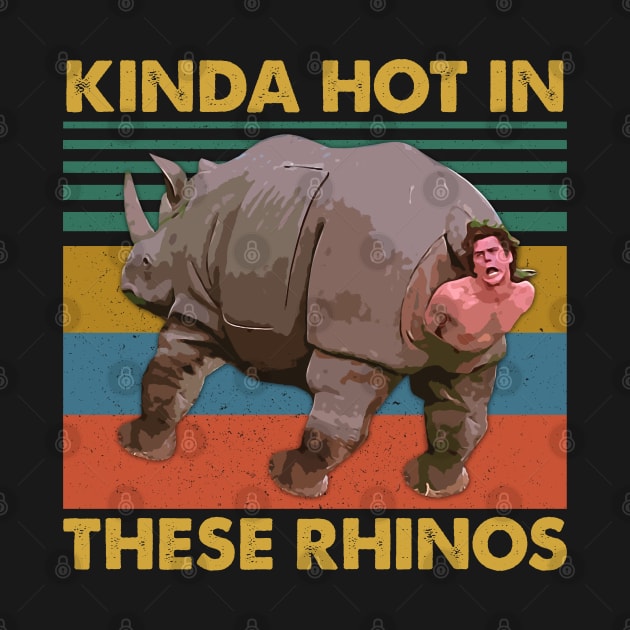 Kinda Hot In These Rhinos Retro by JorgeHigginsDesigns