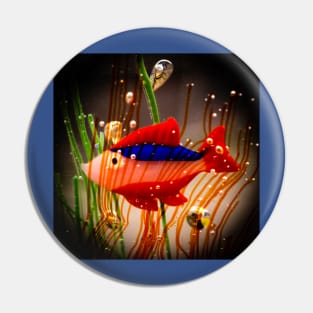 Murano Glass Fish Pin