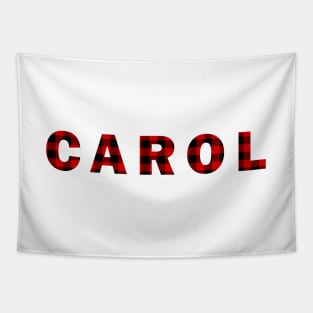 Carol (Red Plaid) Tapestry