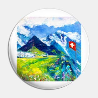 Männlichen. Swiss Alps Pin