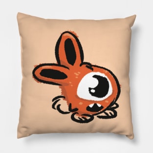 Cyclops Bunny Doodle Monster Pillow