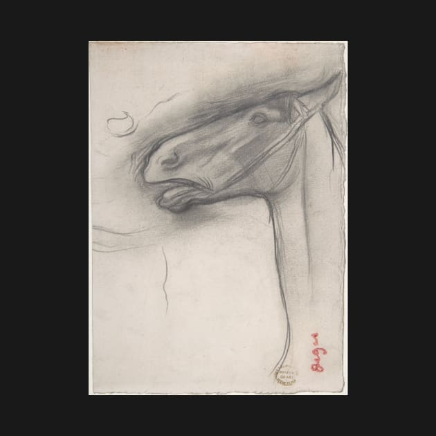 Head of a Horse by EdgarDegas