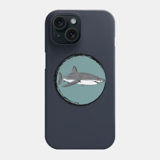 Artwork of a Great White Shark II Phone Case