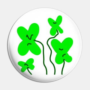 Green leaf floral art design Pin