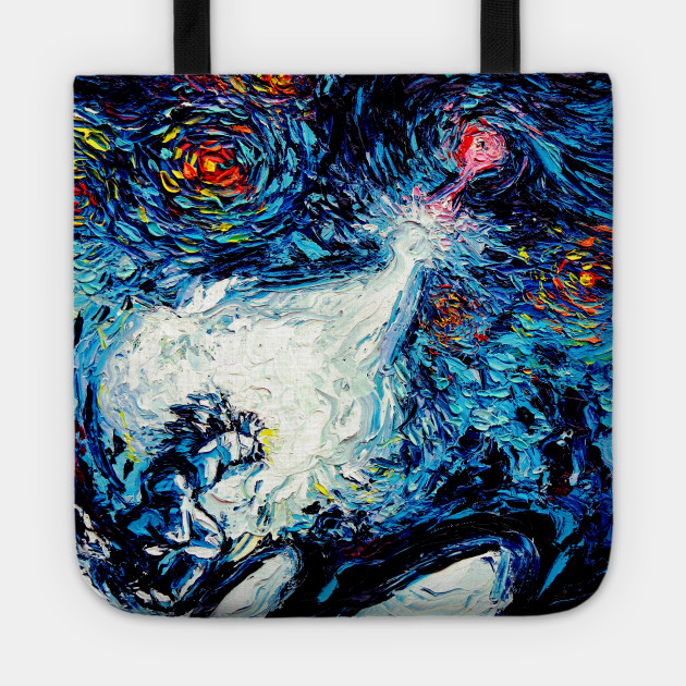 Van Gogh Never Saw A Power Level Over 9000 Dragonball Z Tote