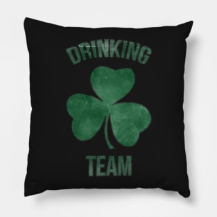 St. Patrick's Day Lucky Irish Drinking Team Shamrock Pillow