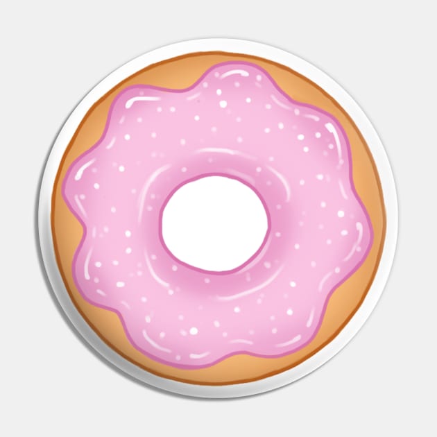 Pink Donut Pin by MidaDesigns1