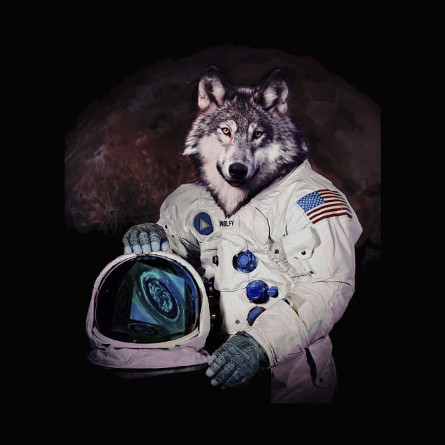 Wolfy Goes to Mars by Pixelmania