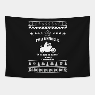 Merry Christmas BIKERHOLIC Tapestry