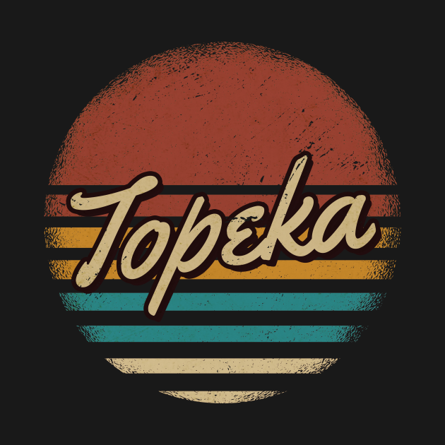 Discover Topeka Vintage Text - Topeka - T-Shirt