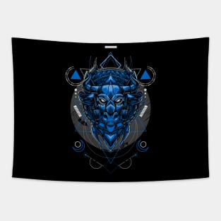 Bull / Urban Streetwear / Bull and Ornaments Tapestry