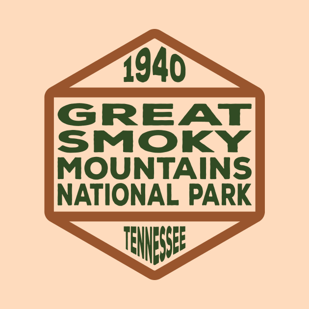 Great Smoky Mountains National Park Tennessee badge by nylebuss