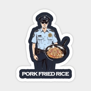 Police Officer's Fried Rice Magnet