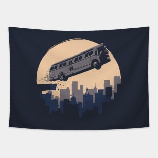 Speed Movie - Bus Jump Tapestry