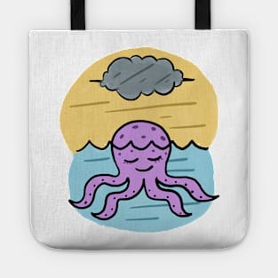 Octopus get sunbath Tote