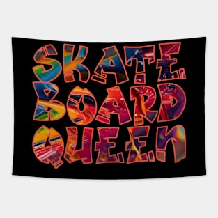 Skateboard Queen Tapestry