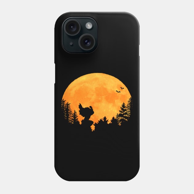 Romantic turkey with bat at night in the moonlight Phone Case by BurunduXX-Factory