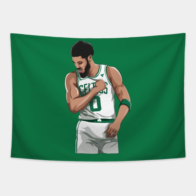 Jayson Tatum Tapestry by xavierjfong