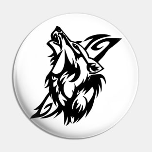 Tribal Wolf Pin