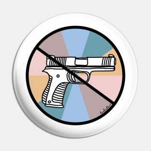 No Guns Pin