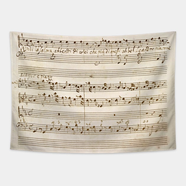 Händel | Haendel | Original manuscript score Tapestry by Musical design