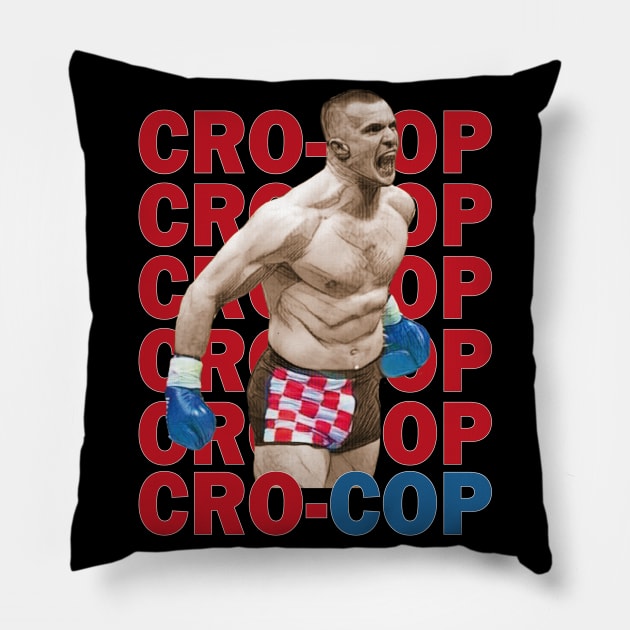 Crocop Screaming Pillow by FightIsRight