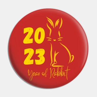 2023 Year Of The Rabbit Chinese New Year Pin