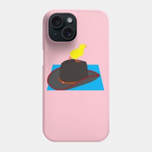 hat and yellow chicken Phone Case