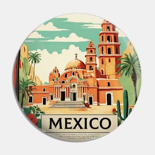 Mexico Tourism Vintage Poster 3 Pin