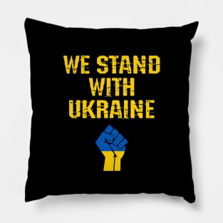 We stand with Ukraine. Peace, not war. Pillow