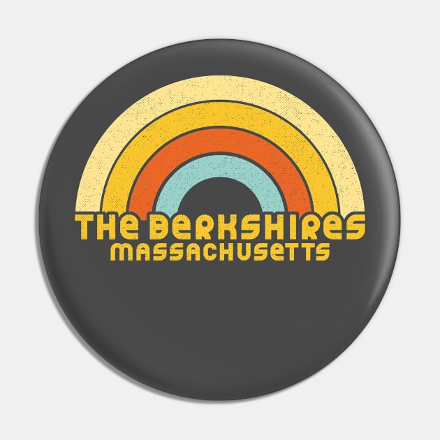 Retro The Berkshires Massachusetts Pin by dk08