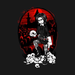 Gothtober 2017: Wednesday Adams T-Shirt