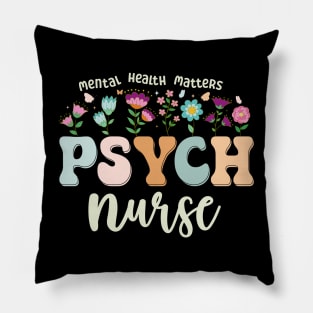 Funny Psychiatric Nurse Cute Psych Nurse Squad PMHNP Pillow
