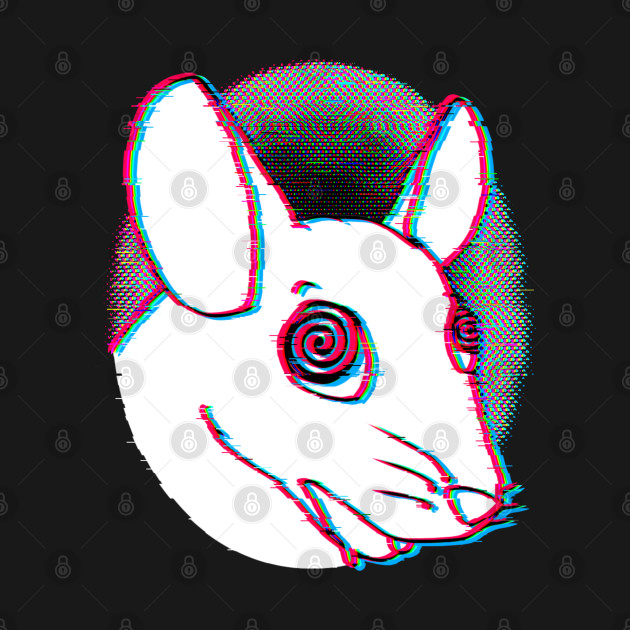 Tripped Out Rat (Glitched Version) by Rad Rat Studios