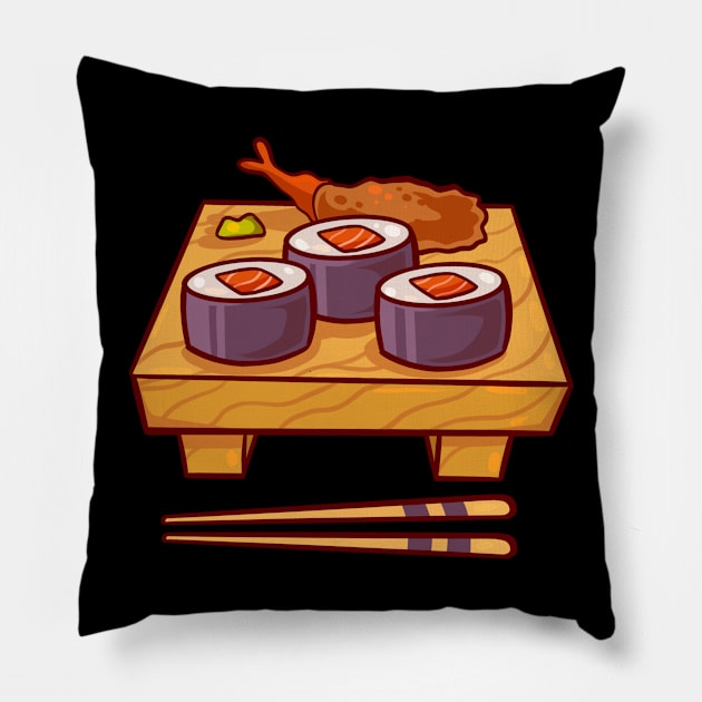 Little Sushi Lunch Pillow by Claire Lin