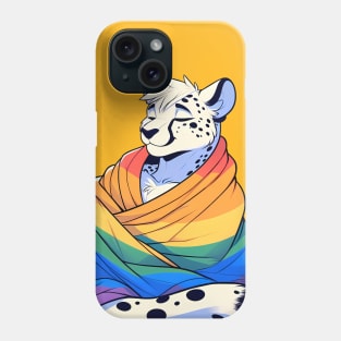 Comfy Womfy Furry Pride Cheetah LGBTQ Rainbow Phone Case
