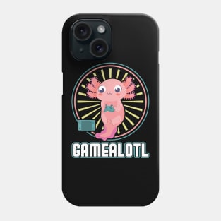 Gamealotl Gaming Axolotl Vidoe Games Gamer Phone Case