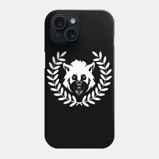 Wolf Head Victory Laurel Wreath Courage Symbol Phone Case