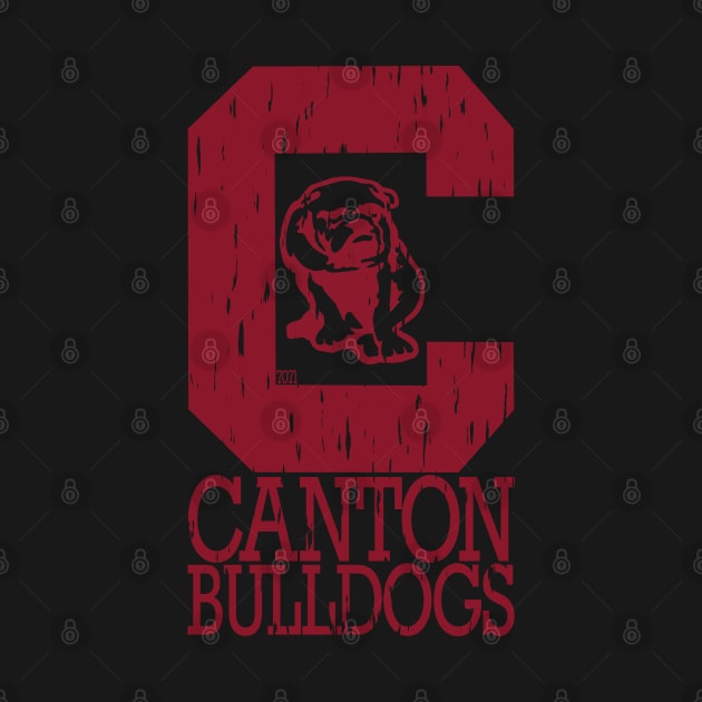 Vintage Canton Bulldogs by 7071